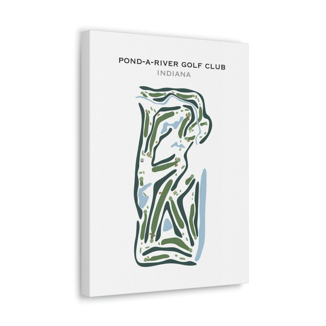 Pond-A-River Golf Club, Indiana - Printed Golf Course