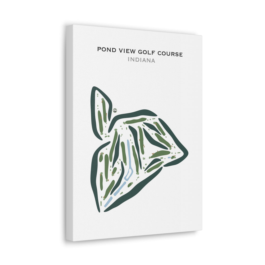 Pond View Golf Course, Indiana - Printed Golf Courses