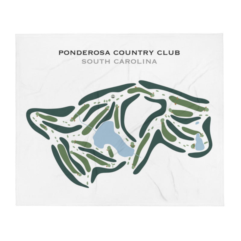 Ponderosa Country Club, South Carolina - Printed Golf Course