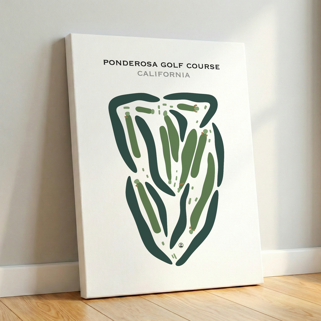 Ponderosa Golf Course, California - Printed Golf Courses