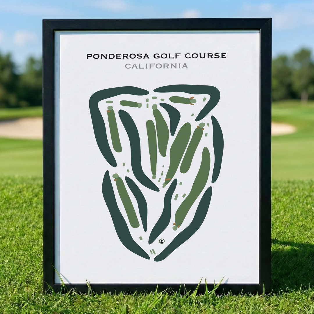 Ponderosa Golf Course, California - Printed Golf Courses