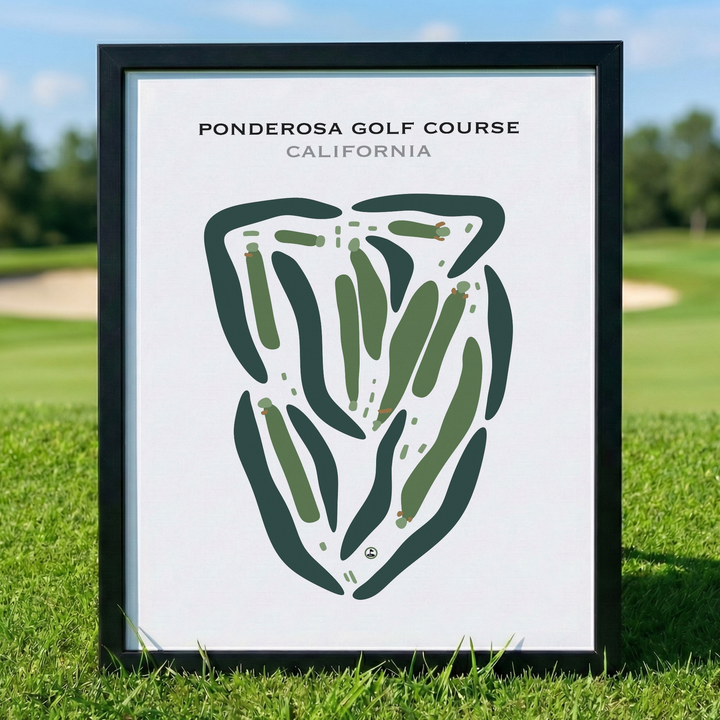 Ponderosa Golf Course, California - Printed Golf Courses