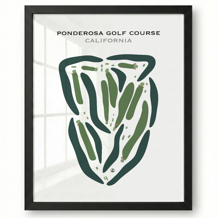 Ponderosa Golf Course, California - Printed Golf Courses
