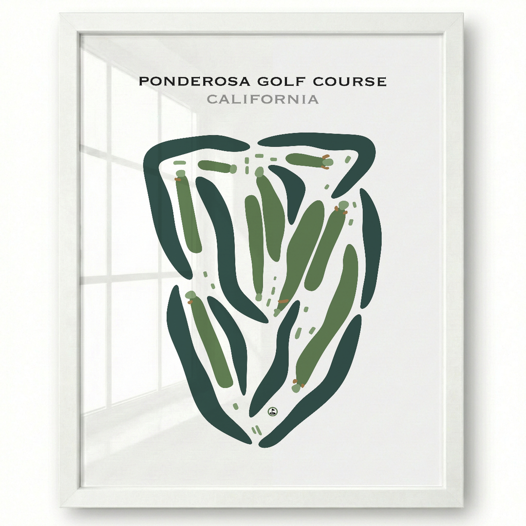 Ponderosa Golf Course, California - Printed Golf Courses