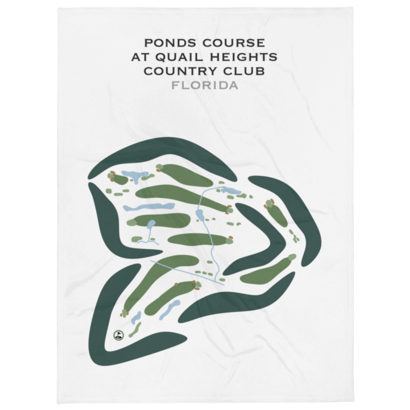 Ponds Golf Course at Quail Heights Country Club, Florida - Printed Golf Courses