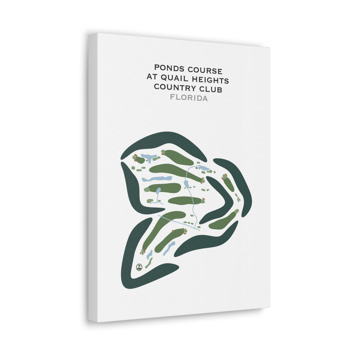 Ponds Golf Course at Quail Heights Country Club, Florida - Printed Golf Courses