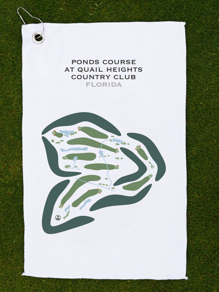 Ponds Golf Course at Quail Heights Country Club, Florida - Printed Golf Courses
