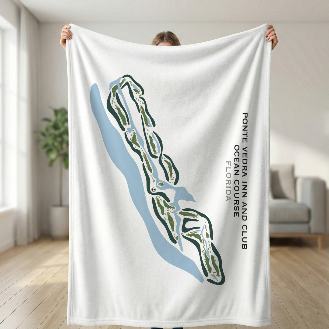Ponte Vedra Inn & Club Ocean Course, Florida - Printed Golf Courses