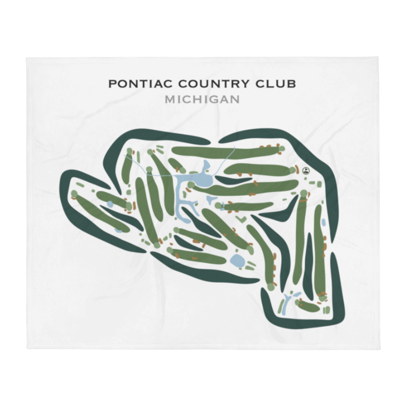 Pontiac Country Club, Michigan - Printed Golf Courses