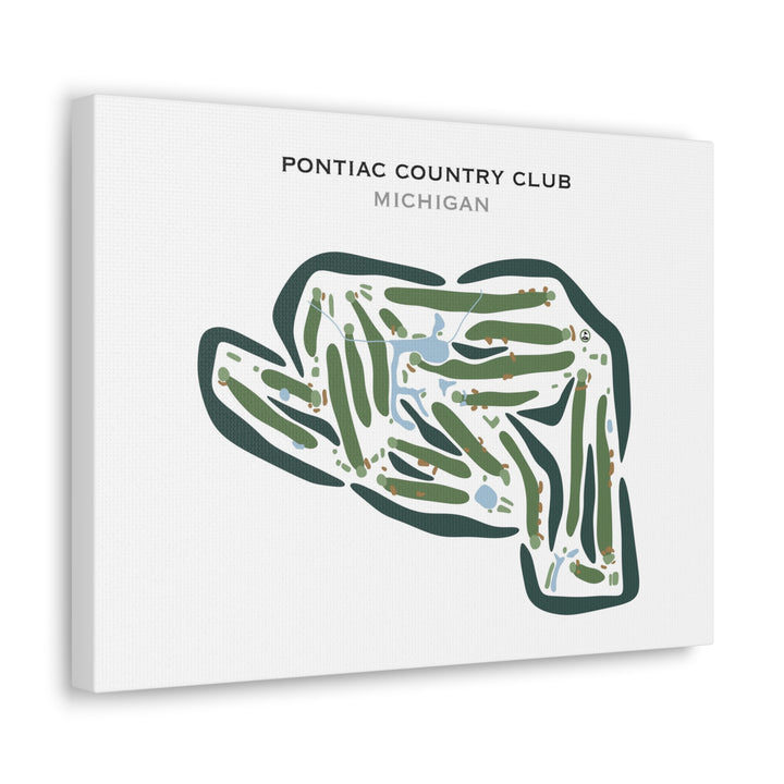 Pontiac Country Club, Michigan - Printed Golf Courses