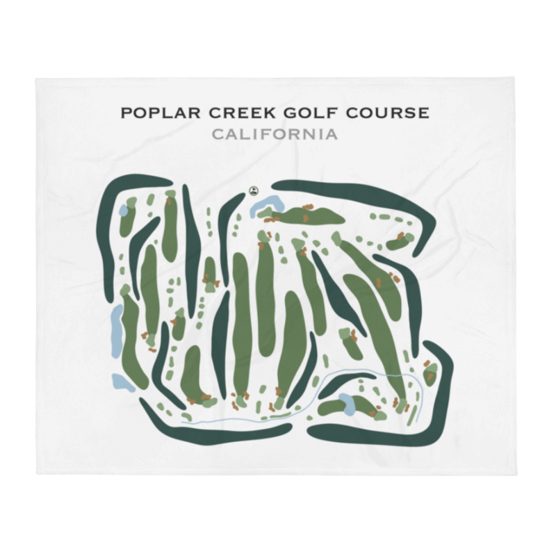 Poplar Creek Golf Course, California - Printed Golf Courses