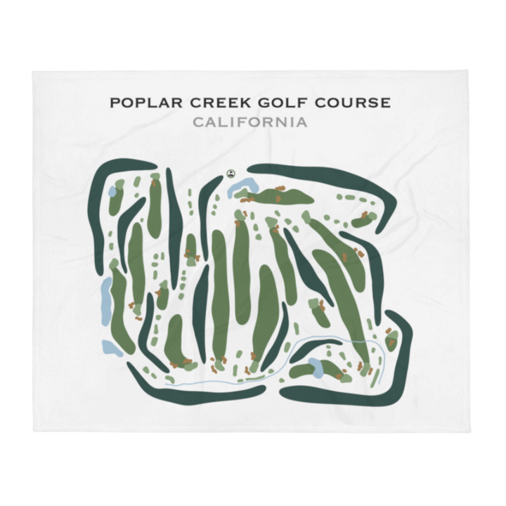 Poplar Creek Golf Course, California - Printed Golf Courses