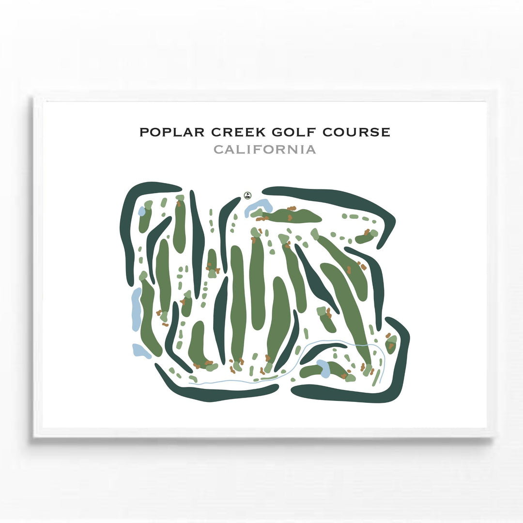 Poplar Creek Golf Course, California - Printed Golf Courses