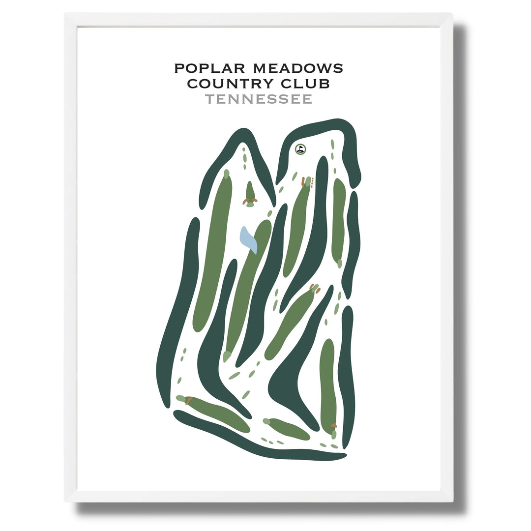 Poplar Meadows Country Club, Tennessee - Printed Golf Courses