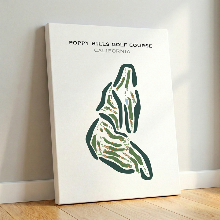 Poppy Hills Golf Course, California - Printed Golf Courses