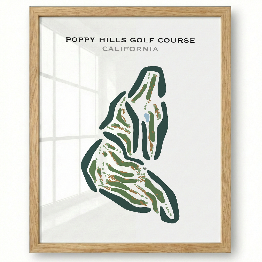 Poppy Hills Golf Course, California - Printed Golf Courses