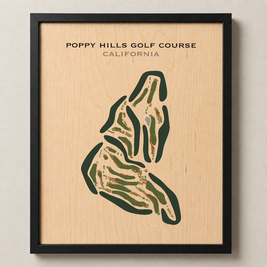 Poppy Hills Golf Course, California - Printed Golf Courses