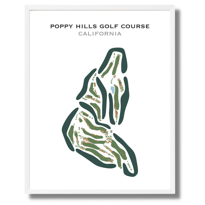 Poppy Hills Golf Course, California - Printed Golf Courses