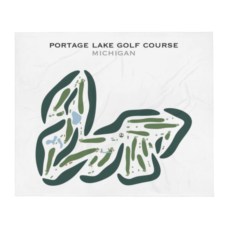Portage Lake Golf Course, Michigan - Printed Golf Courses