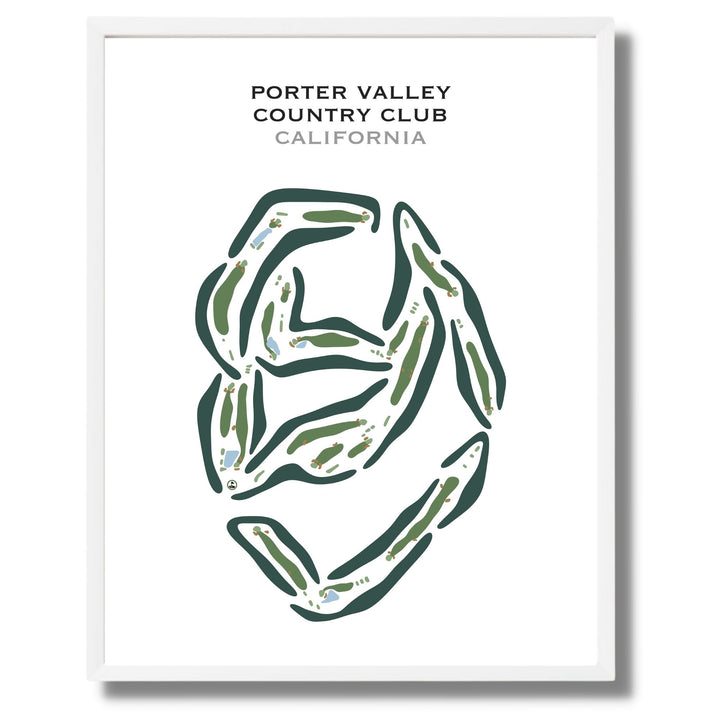 Porter Valley Country Club, California - Printed Golf Courses