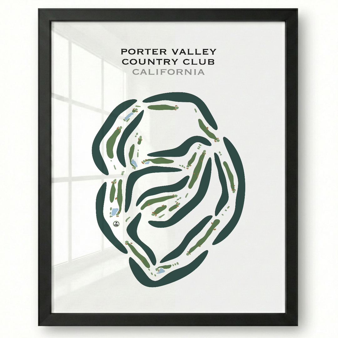 Porter Valley Country Club, California - Printed Golf Courses