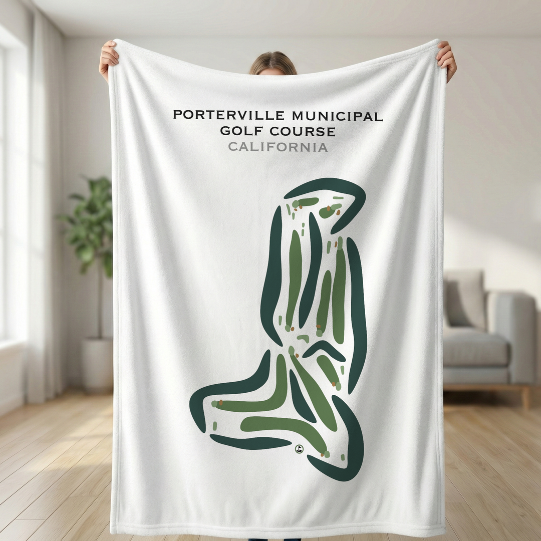 Porterville Municipal Golf Course, California - Printed Golf Courses