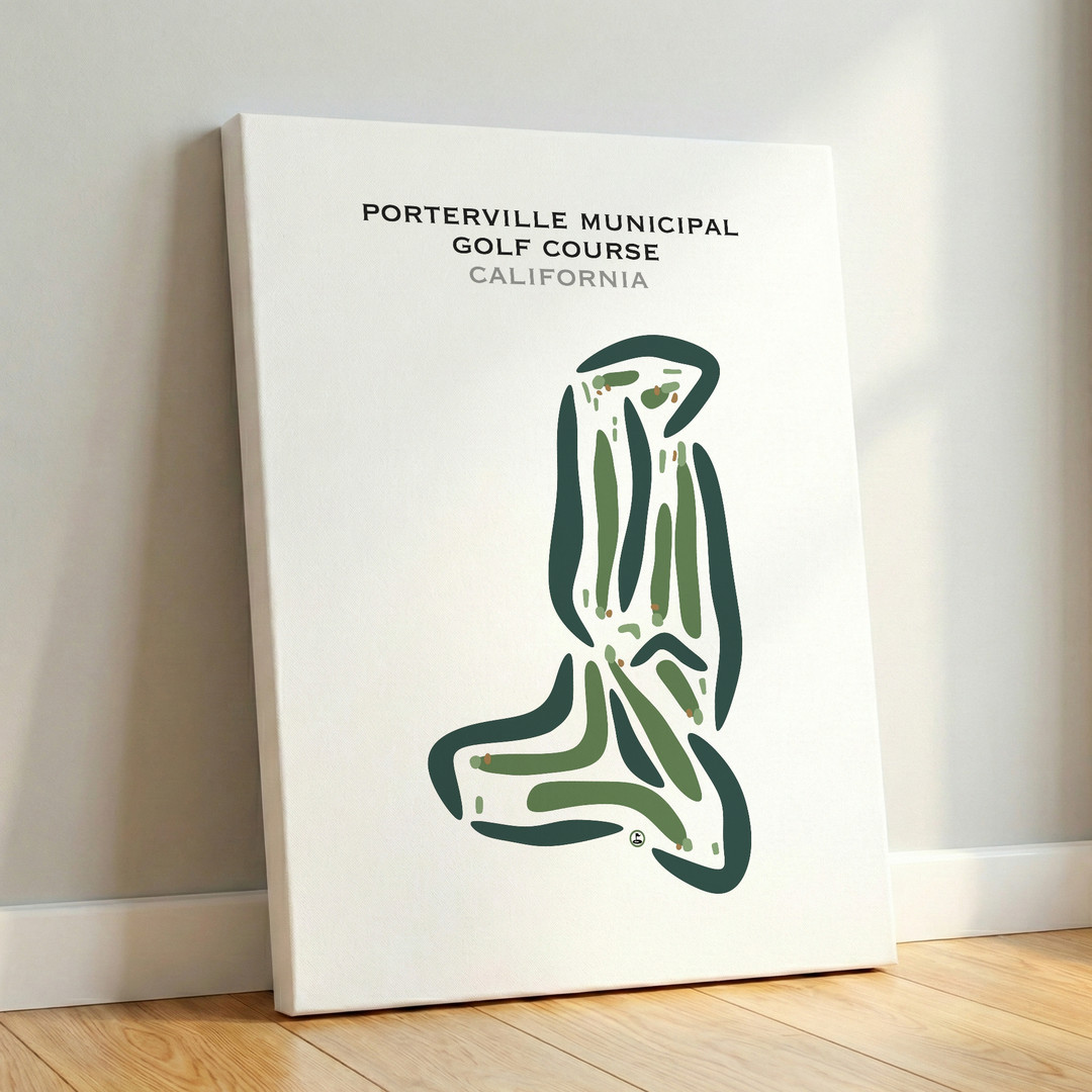 Porterville Municipal Golf Course, California - Printed Golf Courses