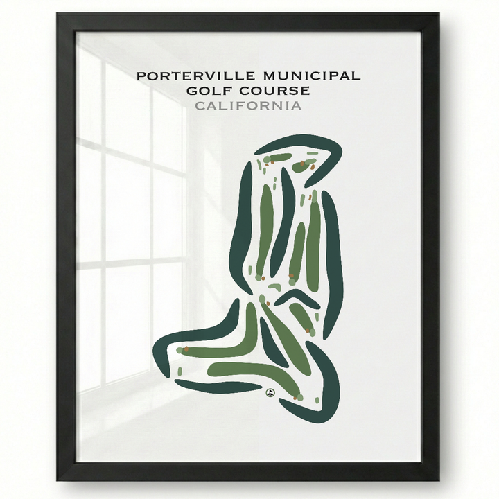 Porterville Municipal Golf Course, California - Printed Golf Courses