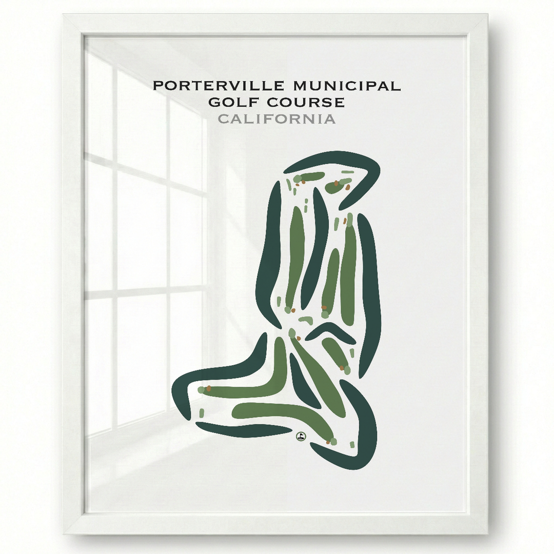 Porterville Municipal Golf Course, California - Printed Golf Courses