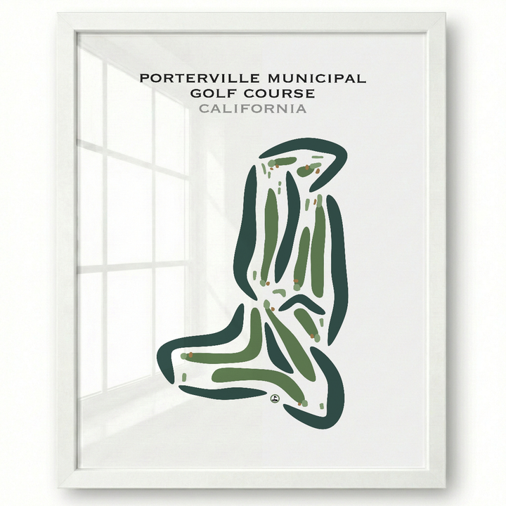 Porterville Municipal Golf Course, California - Printed Golf Courses