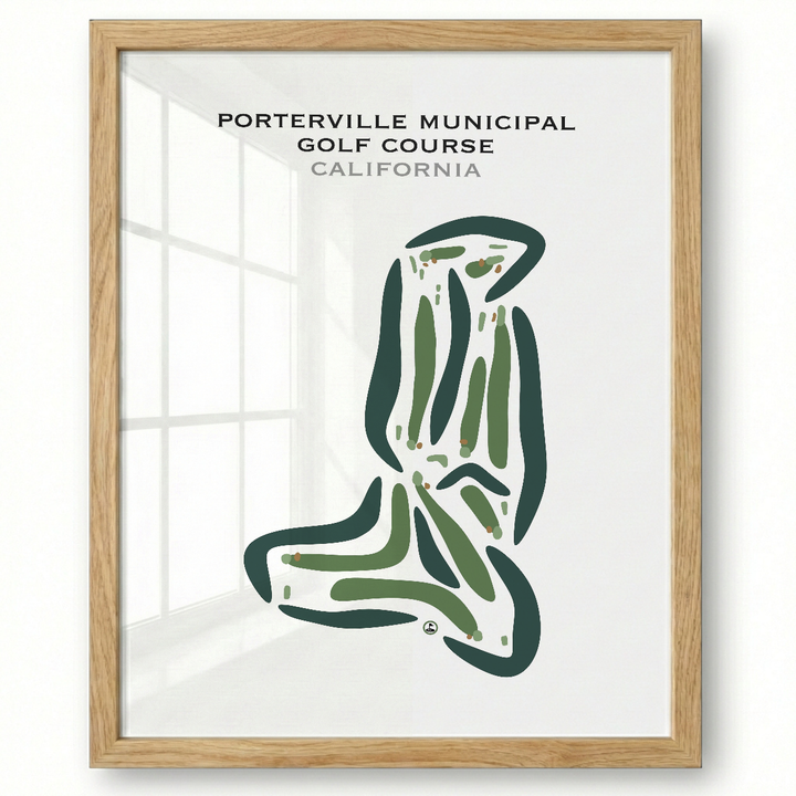 Porterville Municipal Golf Course, California - Printed Golf Courses
