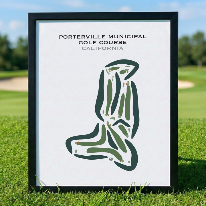 Porterville Municipal Golf Course, California - Printed Golf Courses