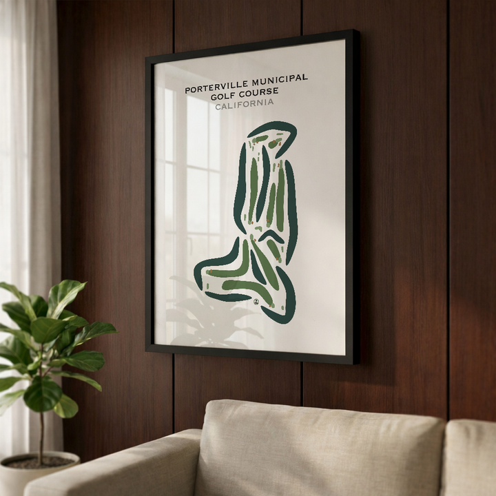 Porterville Municipal Golf Course, California - Printed Golf Courses