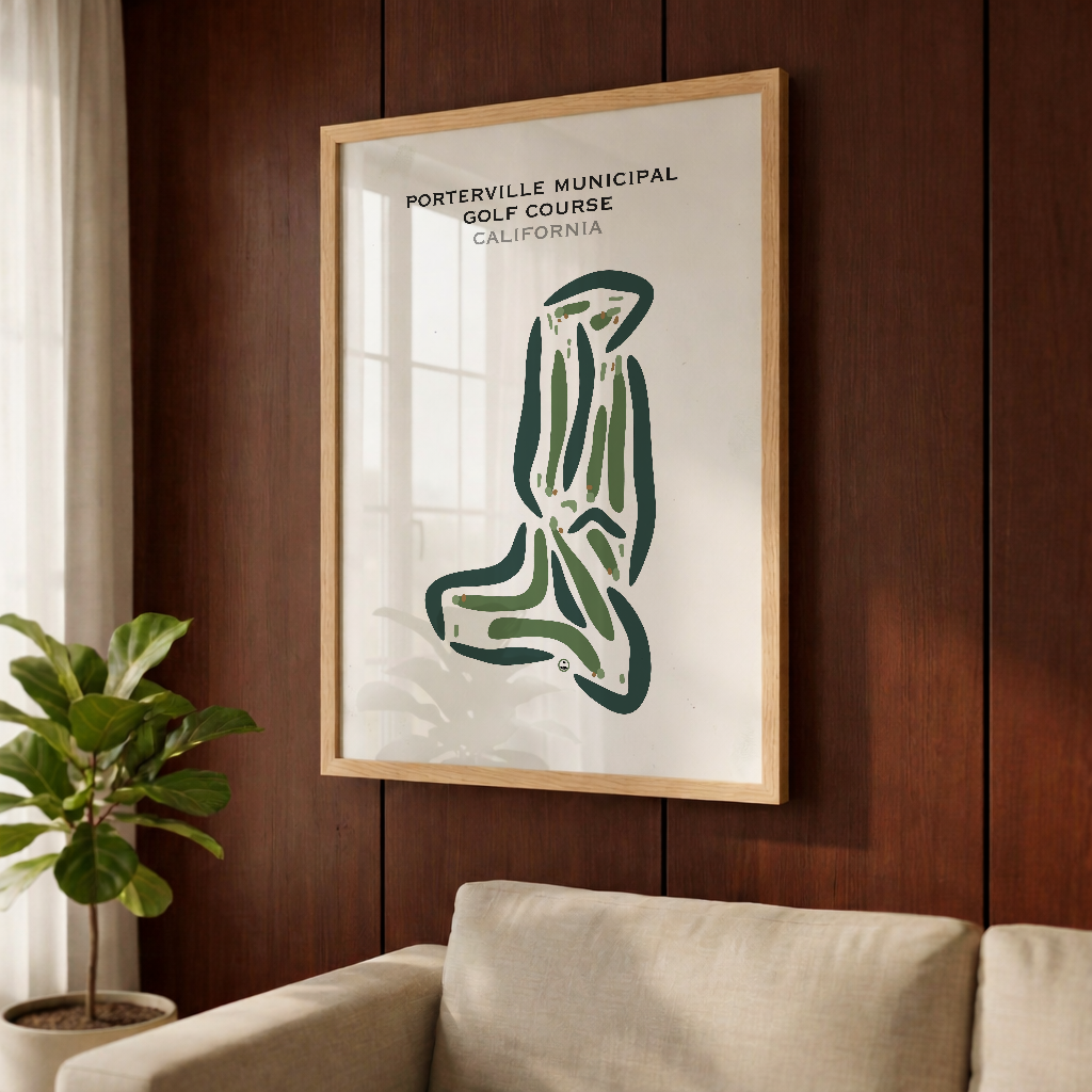 Porterville Municipal Golf Course, California - Printed Golf Courses