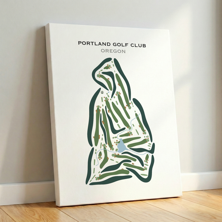 Portland Golf Club, Oregon - Printed Golf Courses