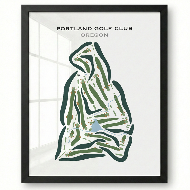 Portland Golf Club, Oregon - Printed Golf Courses