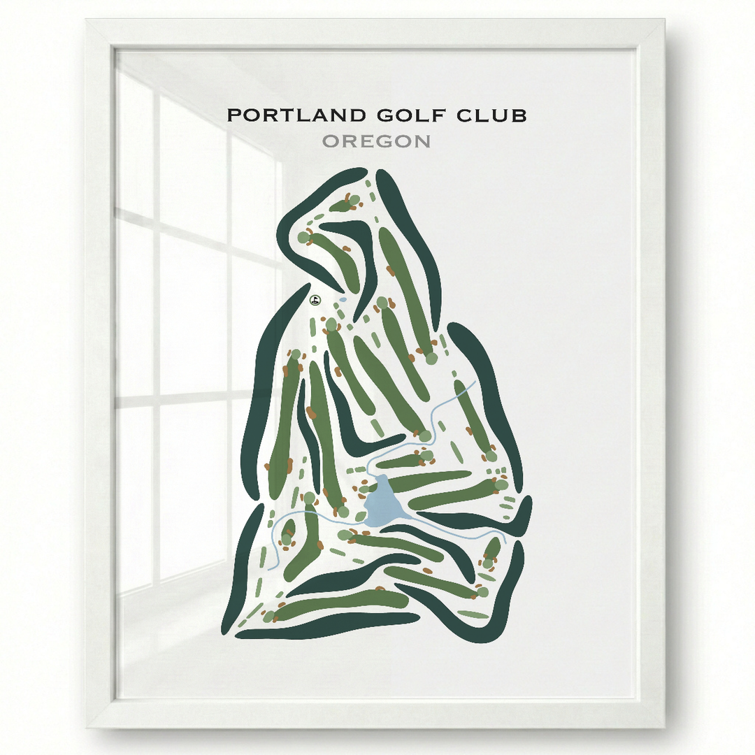 Portland Golf Club, Oregon - Printed Golf Courses