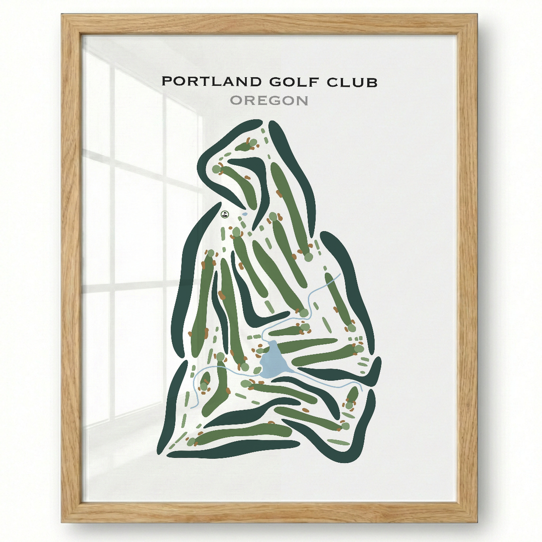 Portland Golf Club, Oregon - Printed Golf Courses