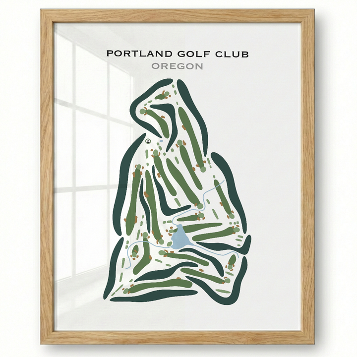 Portland Golf Club, Oregon - Printed Golf Courses