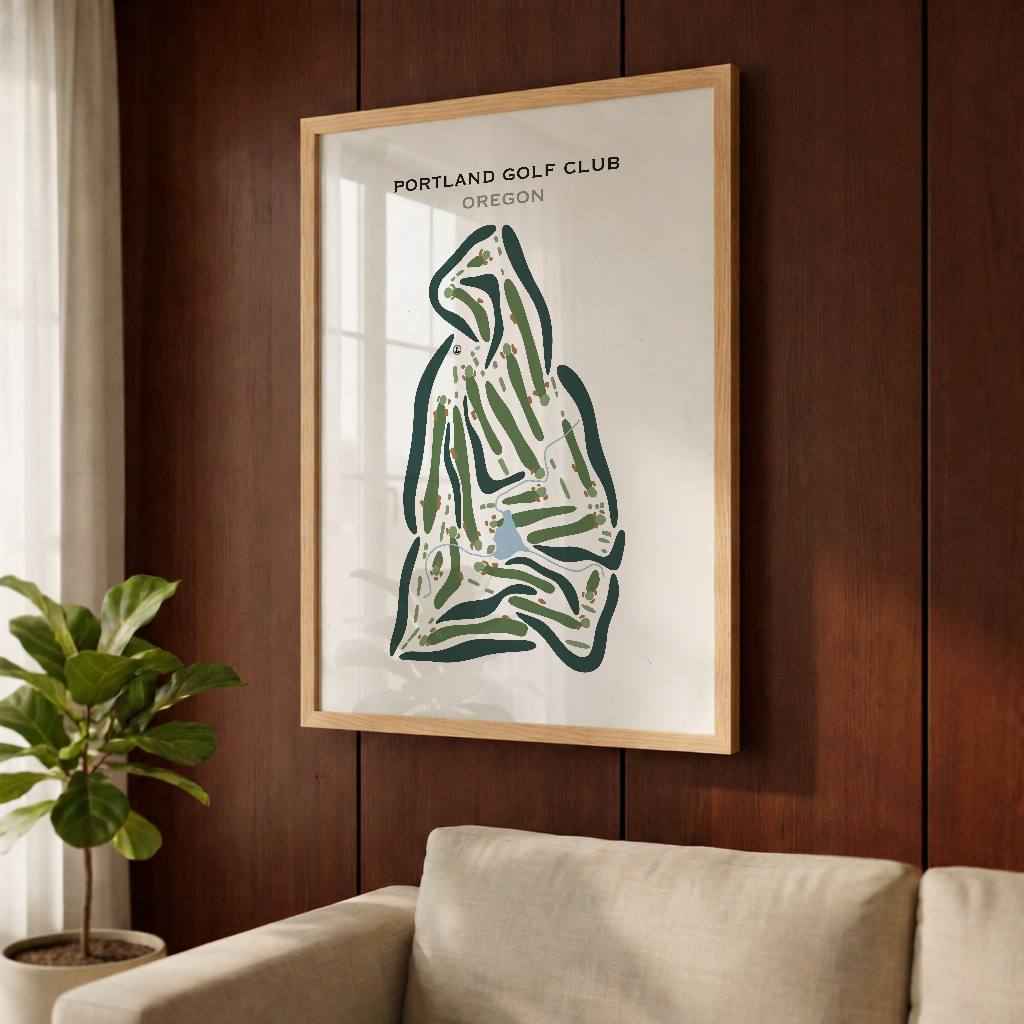 Portland Golf Club, Oregon - Printed Golf Courses