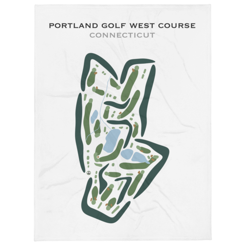 Portland West Golf Course, Connecticut - Printed Golf Courses