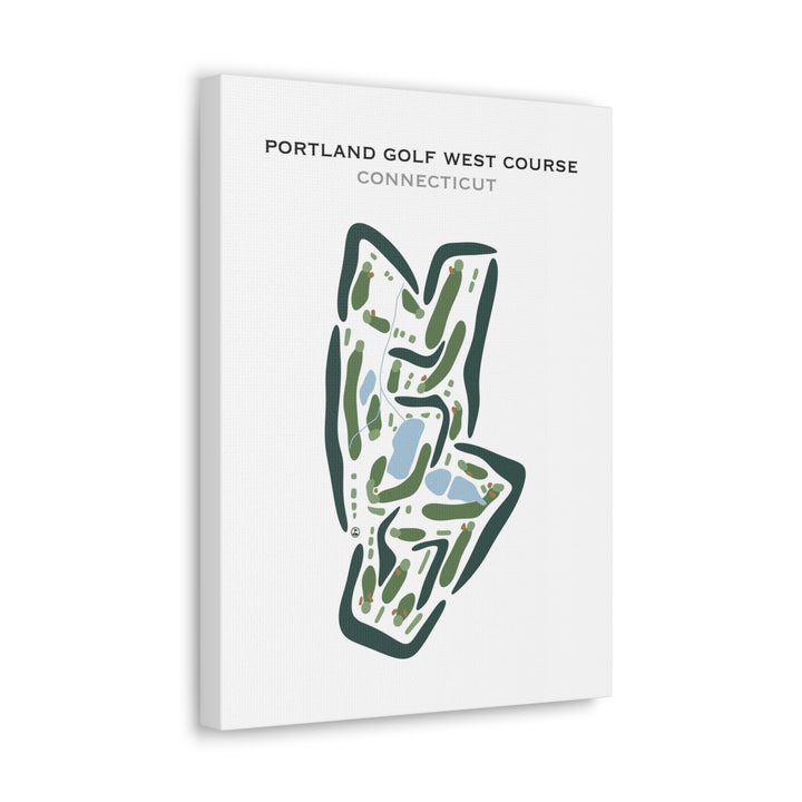 Portland West Golf Course, Connecticut - Printed Golf Courses