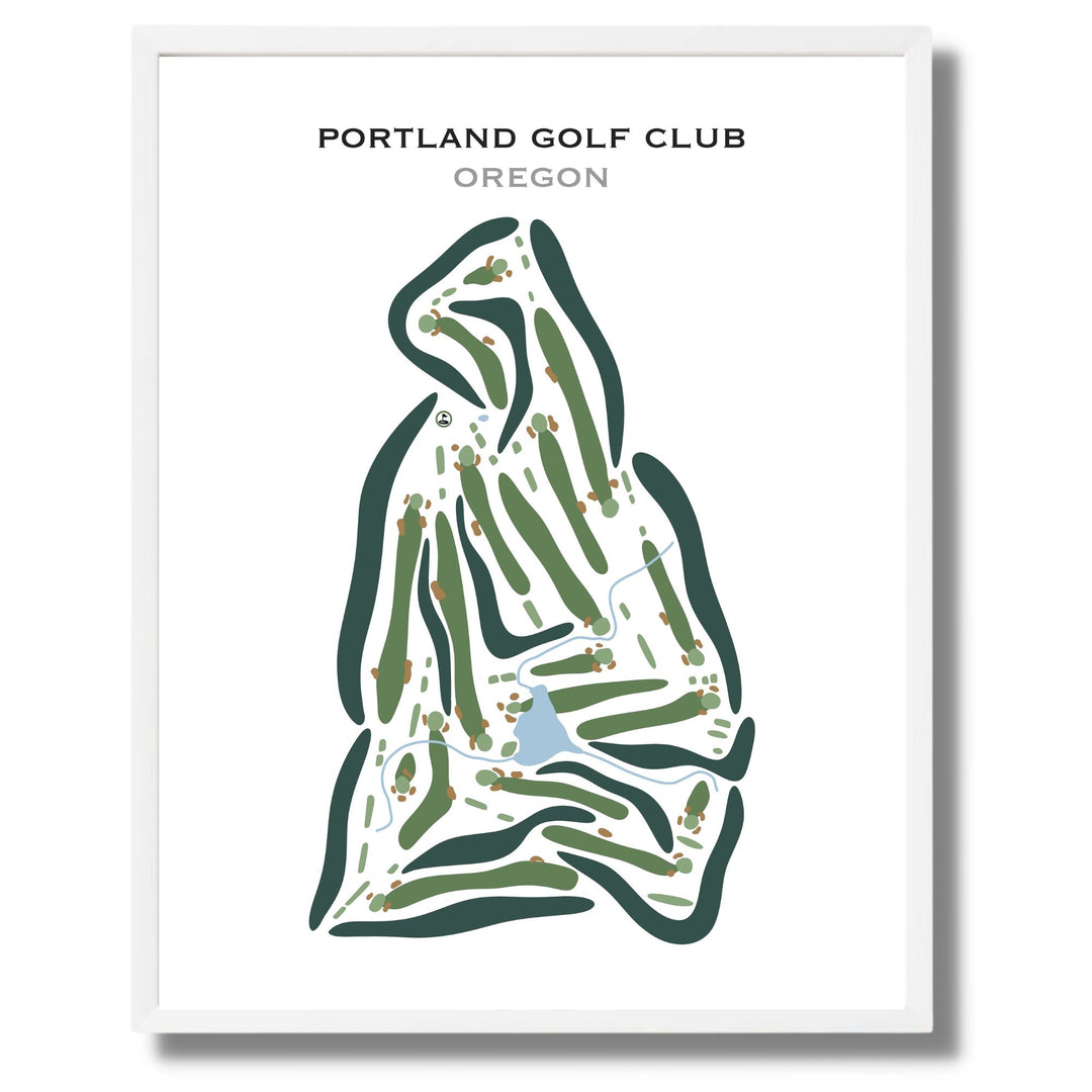 Portland Golf Club, Oregon - Printed Golf Courses