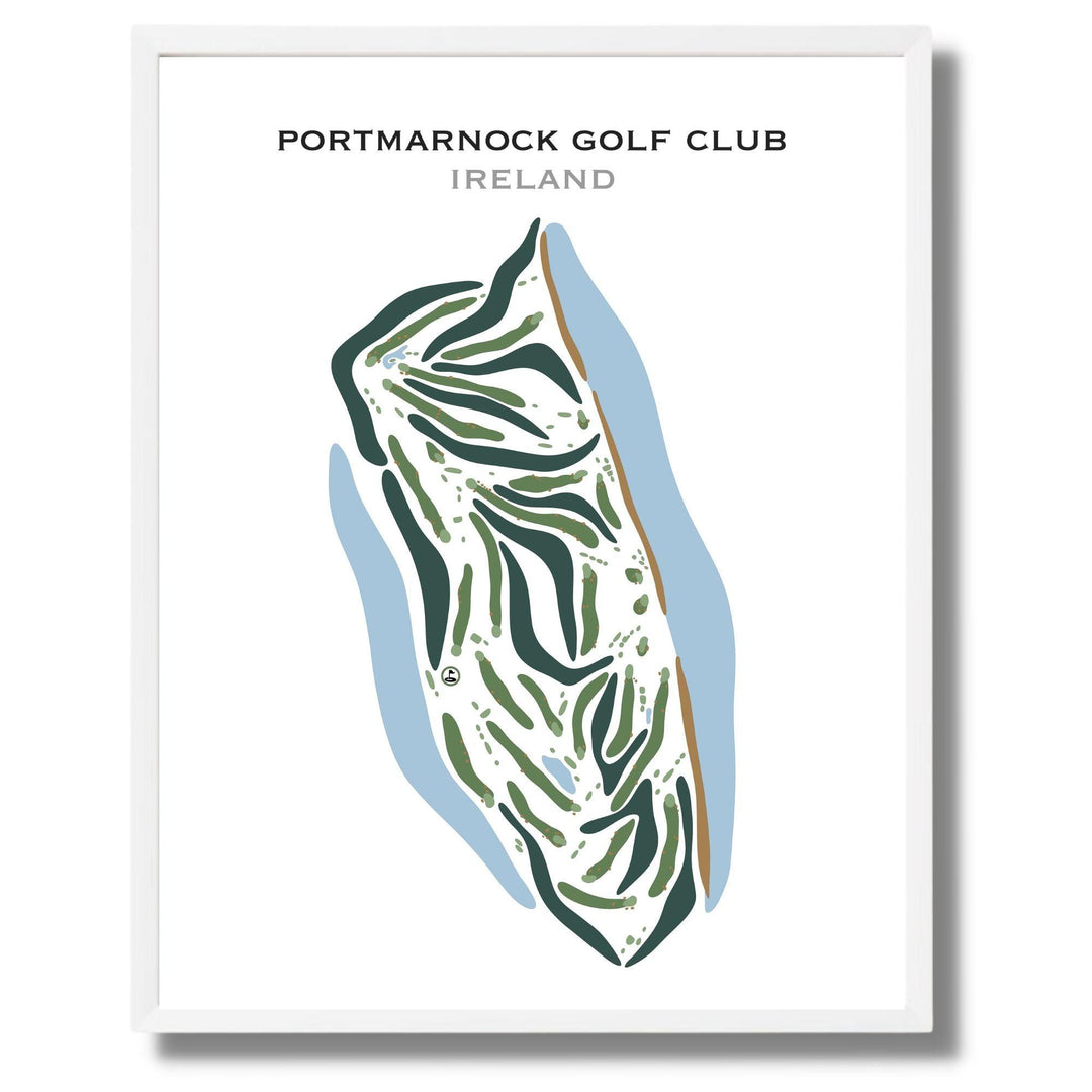 Portmarnock Golf Club, Ireland - Printed Golf Courses - Golf Course Prints