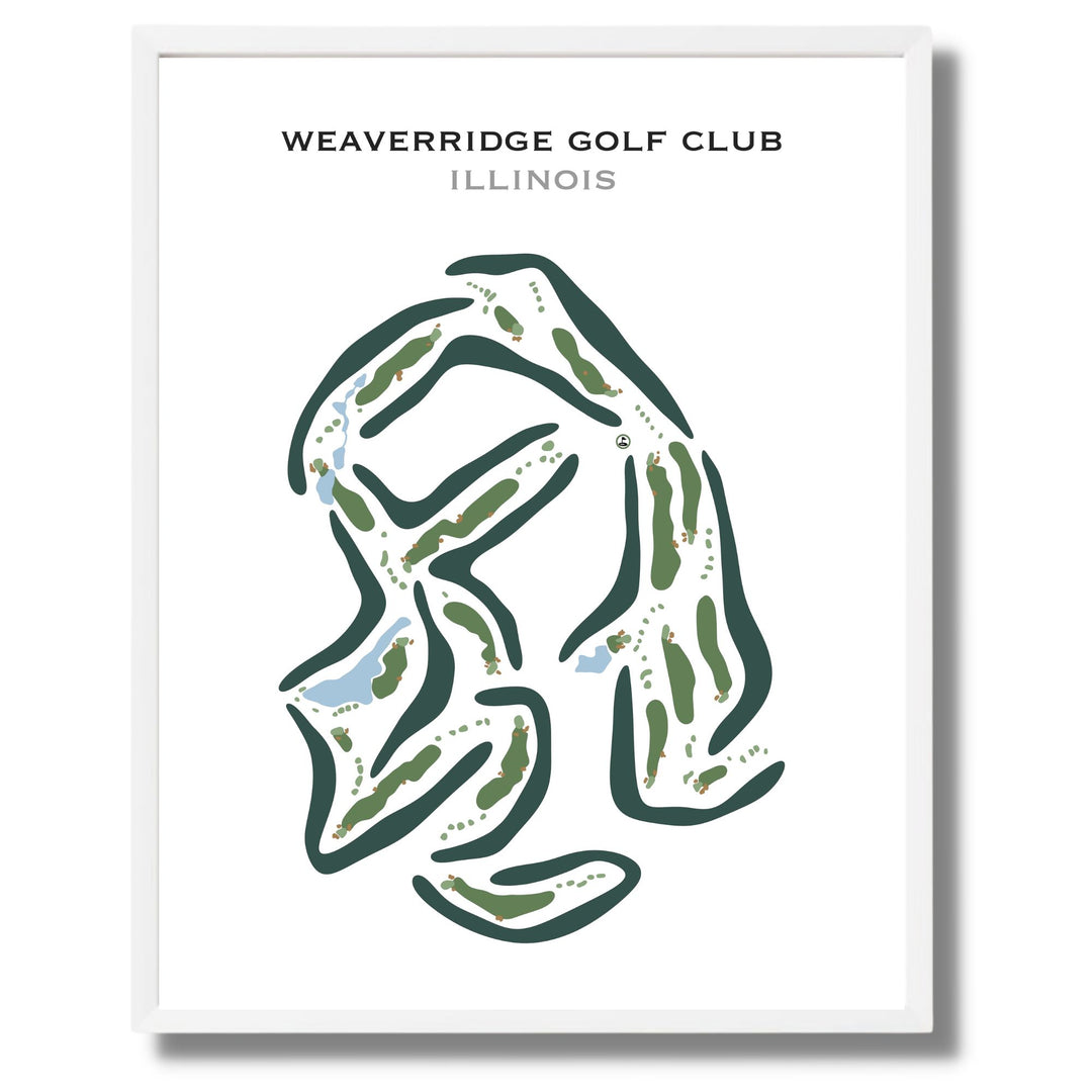 WeaverRidge Golf Club, Illinois - Printed Golf Courses