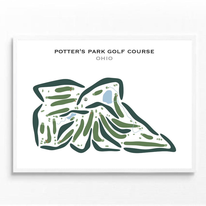 Potter's Park Golf Course, Ohio - Printed Golf Courses