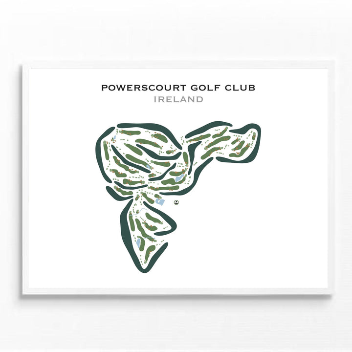 Powerscourt Golf Club, Ireland - Printed Golf Courses