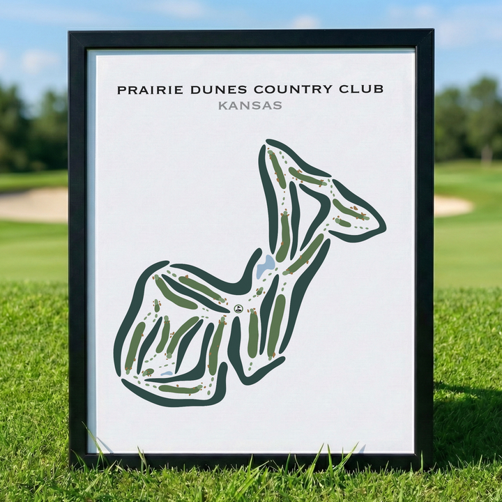 Prairie Dunes Country Club, Kansas - Printed Golf Courses