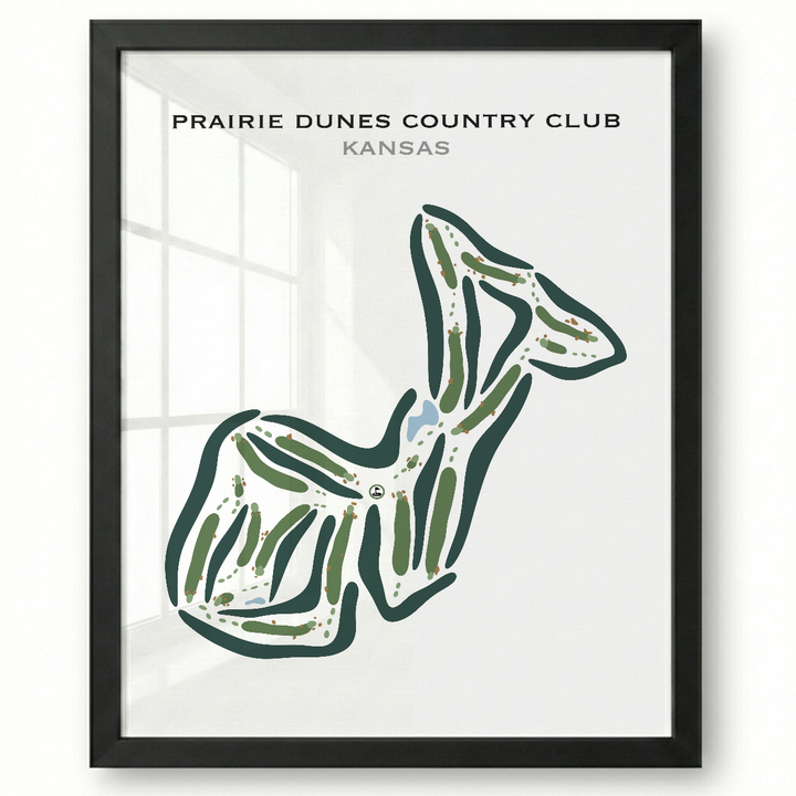 Prairie Dunes Country Club, Kansas - Printed Golf Courses