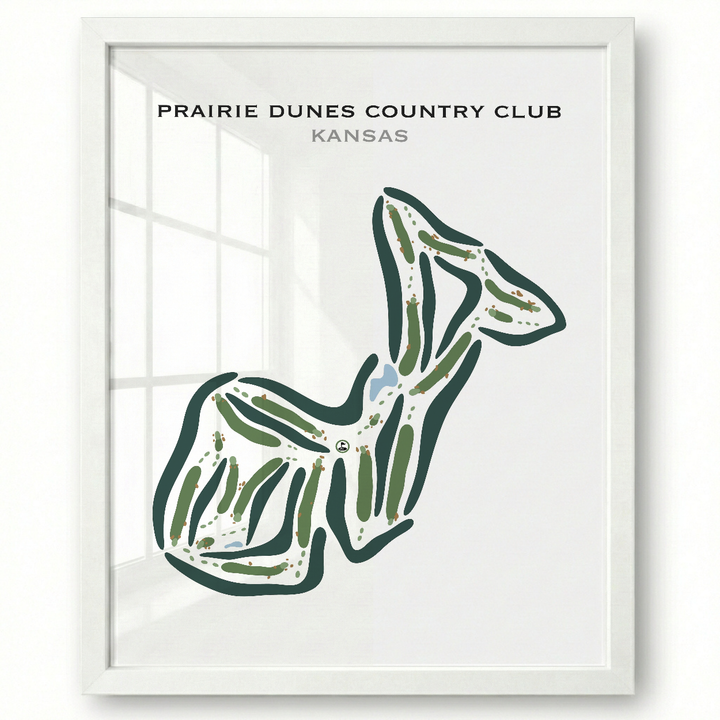 Prairie Dunes Country Club, Kansas - Printed Golf Courses